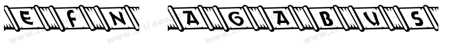 EFN Agabus Bold字体转换